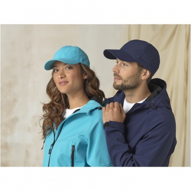 Logo trade promotional merchandise image of: Mica 6 panel GRS recycled cool fit cap