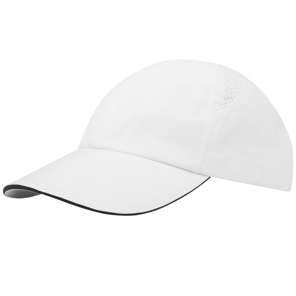 Logotrade promotional item image of: Morion 6 panel GRS recycled cool fit sandwich cap