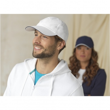 Logotrade promotional merchandise image of: Morion 6 panel GRS recycled cool fit sandwich cap