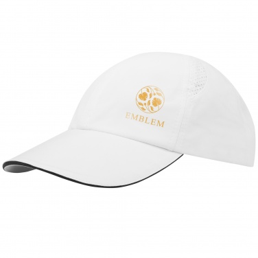 Logo trade corporate gifts image of: Morion 6 panel GRS recycled cool fit sandwich cap