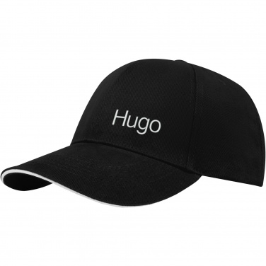 Logotrade business gift image of: Topaz 6 panel GRS recycled sandwich cap