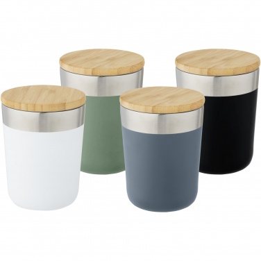 Logotrade promotional item picture of: Lagan 300 ml stainless steel tumbler with bamboo lid