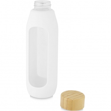 Logo trade advertising products image of: Tidan 600 ml borosilicate glass bottle with silicone grip