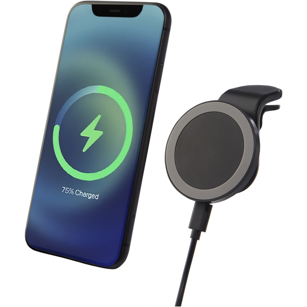 Logo trade business gifts image of: Magclick 10W wireless magnetic car charger
