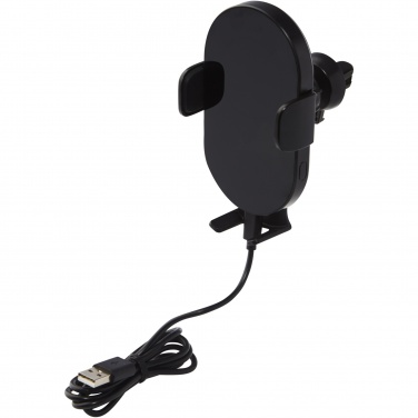 Logo trade promotional merchandise picture of: Pilot 15W wireless automatic car charger 