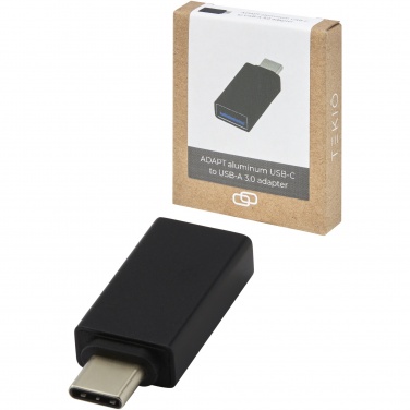 Logo trade business gifts image of: ADAPT aluminum USB-C to USB-A 3.0 adapter