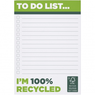 Logo trade promotional product photo of: Desk-Mate® A6 recycled notepad