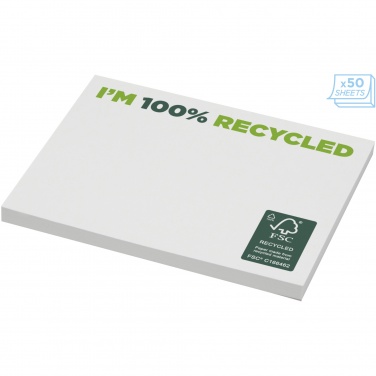 Logo trade promotional products image of: Sticky-Mate® recycled sticky notes 100x75 mm