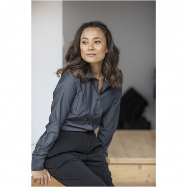 Logo trade promotional merchandise picture of: Cuprite long sleeve women's organic shirt