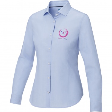 Logo trade promotional giveaways picture of: Cuprite long sleeve women's organic shirt
