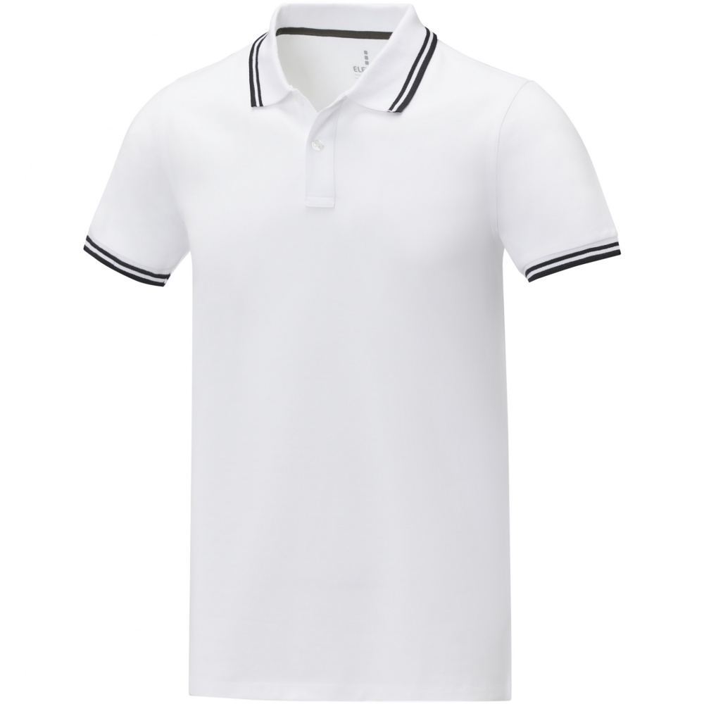 Logo trade promotional merchandise picture of: Amarago short sleeve men's tipping polo