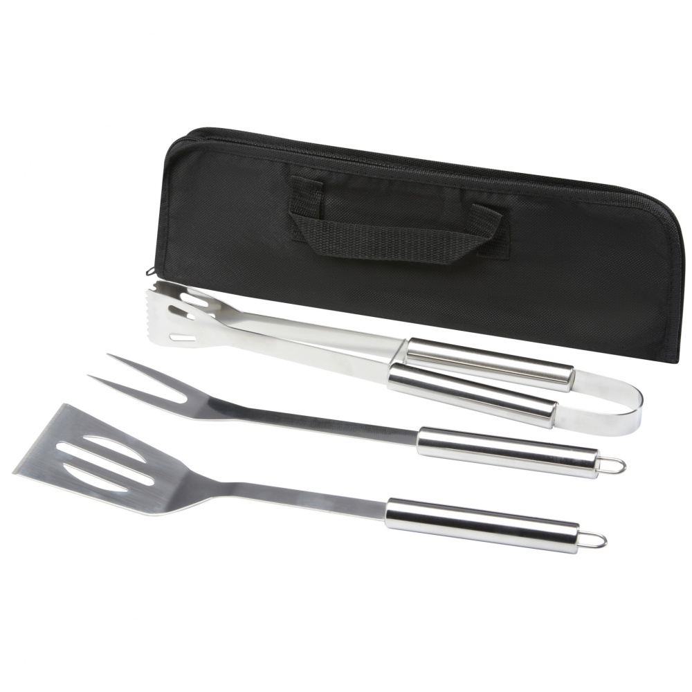 Logo trade promotional giveaways image of: Barcabo BBQ 3-piece set