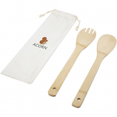 Logotrade promotional products photo of: Endiv bamboo salad spoon and fork