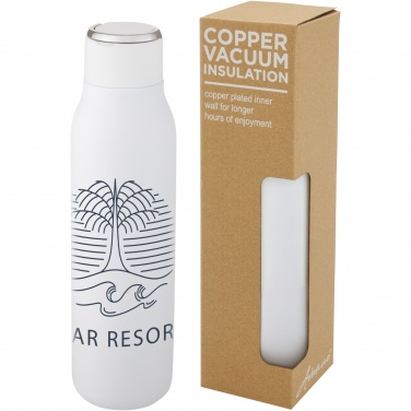 Logo trade promotional giveaways picture of: Marka 600 ml copper vacuum insulated bottle with metal loop