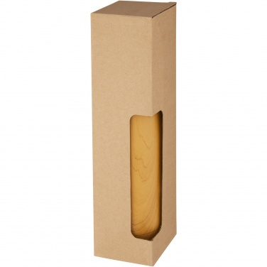 Logo trade corporate gift photo of: Cove 500 ml vacuum insulated stainless steel bottle with wood print