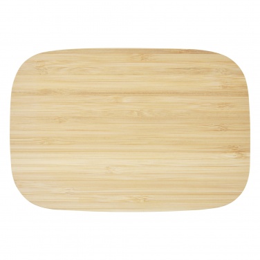Logo trade promotional merchandise photo of: Tite stainless steel lunch box with bamboo lid