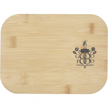 Logo trade promotional items picture of: Roby glass lunch box with bamboo lid