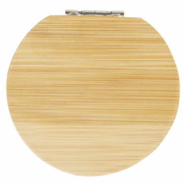 Logo trade corporate gift photo of: Afrodit bamboo pocket mirror