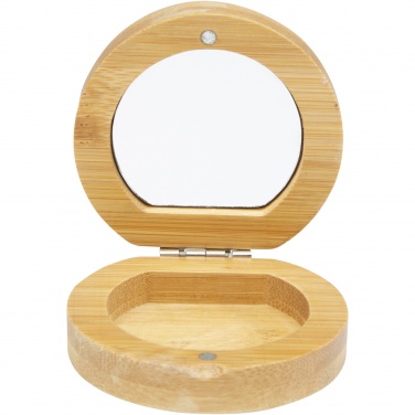 Logotrade promotional product image of: Afrodit bamboo pocket mirror