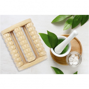 Logo trade promotional merchandise picture of: Venis bamboo foot massager