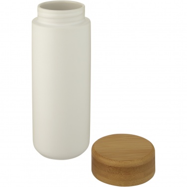 Logo trade advertising products image of: Lumi 300 ml ceramic tumbler with bamboo lid