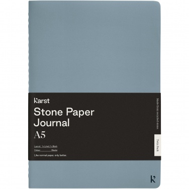 Logo trade promotional product photo of: Karst® A5 stone paper journal twin pack