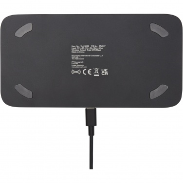 Logo trade promotional giveaway photo of: Hybrid 15W premium dual wireless charging pad