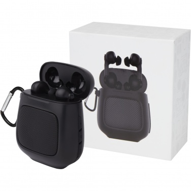 Logotrade advertising products photo of: Remix auto pair True Wireless earbuds and speaker