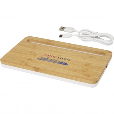 Logotrade advertising products photo of: Medake 10W bamboo wireless charger