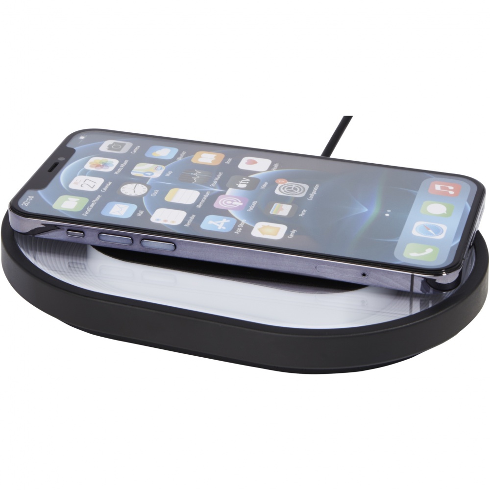 Logotrade promotional item image of: Ray wireless charging pad with RGB mood light