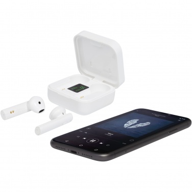 Logo trade promotional items image of: Tayo solar charging TWS earbuds 