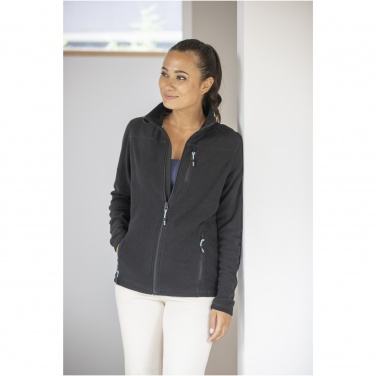 Logo trade promotional merchandise photo of: Amber women's GRS recycled full zip fleece jacket
