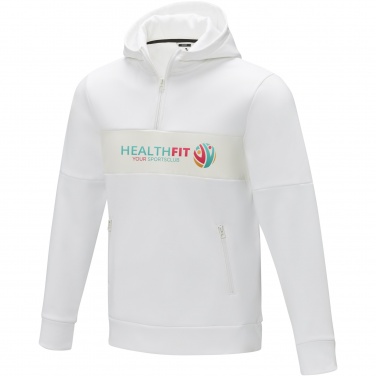 Logo trade promotional products image of: Sayan men's half zip anorak hooded sweater