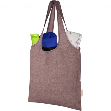 Logo trade business gifts image of: Pheebs 150 g/m² recycled cotton trendy tote bag 7L