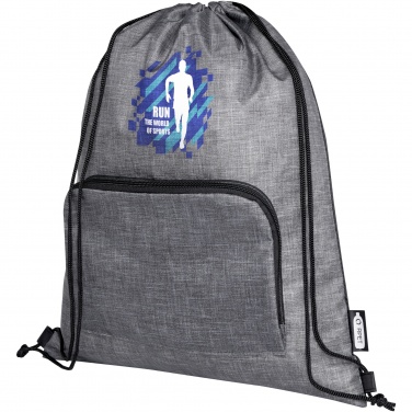 Logo trade promotional products picture of: Ash recycled foldable drawstring bag 7L