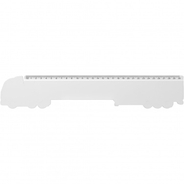 Logotrade advertising product image of: Tait 30cm lorry-shaped recycled plastic ruler