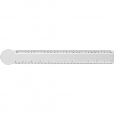 Logo trade promotional product photo of: Tait 30cm circle-shaped recycled plastic ruler