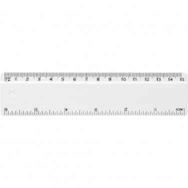 Logo trade promotional gift photo of: Refari 15 cm recycled plastic ruler