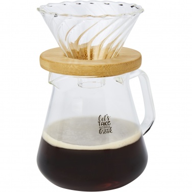 Logo trade corporate gifts image of: Geis 500 ml glass coffee maker