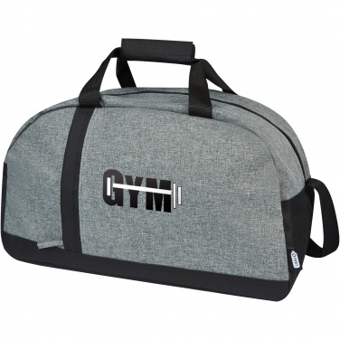 Logo trade corporate gifts image of: Reclaim GRS recycled two-tone sport duffel bag 21L