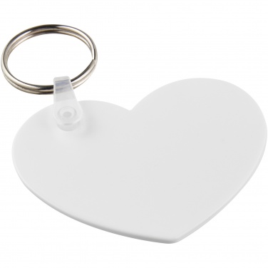 Logotrade business gift image of: Tait heart-shaped recycled keychain