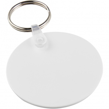 Logo trade promotional gift photo of: Tait circle-shaped recycled keychain