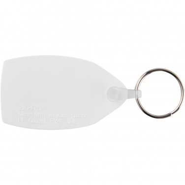 Logo trade advertising product photo of: Tait rectangular-shaped recycled keychain