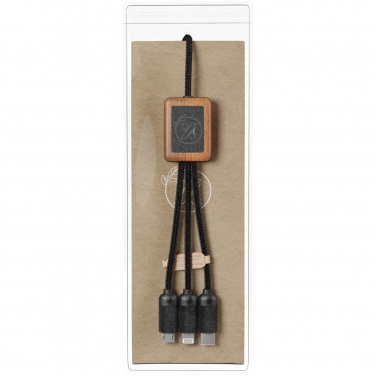 Logo trade promotional gifts image of: SCX.design C29 3-in-1 bamboo cable