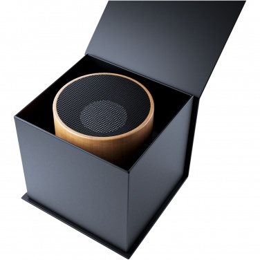 Logo trade advertising products picture of: SCX.design S27 3W wooden ring speaker