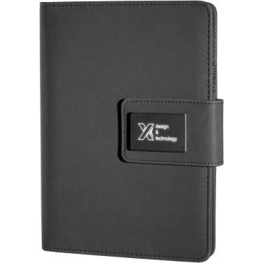Logo trade business gifts image of: SCX.design O16 A5 light-up notebook power bank