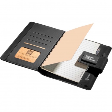 Logo trade advertising products image of: SCX.design O16 A5 light-up notebook power bank