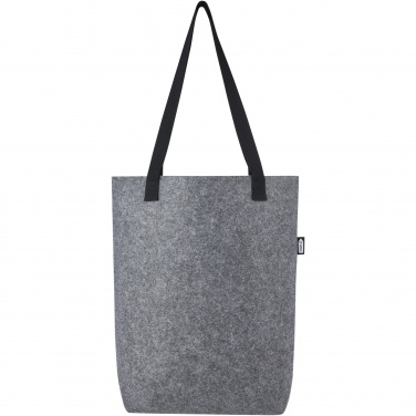 Logotrade promotional giveaway picture of: Felta GRS recycled felt tote bag with wide bottom 12L
