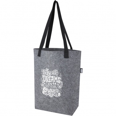 Logotrade promotional item picture of: Felta GRS recycled felt tote bag with wide bottom 12L