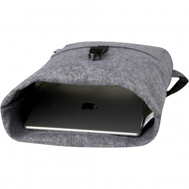 Logotrade promotional merchandise picture of: Felta GRS recycled felt roll-top bike bag 13L